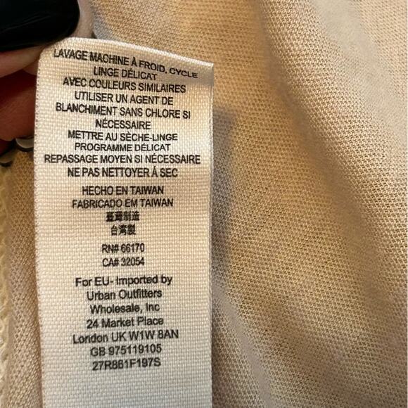 Free People Beach Shake It Oatmeal Lacey Pullover Tunic Top One Size - Picture 11 of 12